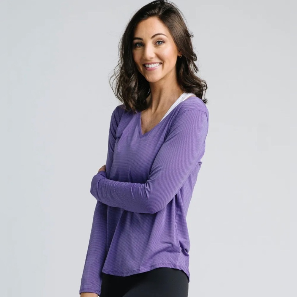 Zyia Bright Lilac Wanderer Long Sleeve T